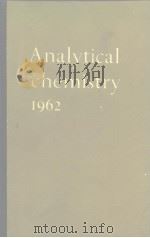Analytical chemistry 1962 PDF电子版封面 PHILIP W.WEST