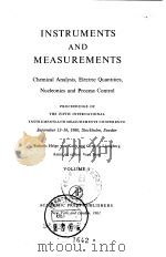 Instruments and Measurements Vol1-2. PDF电子版封面