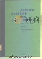 APPLIED SYSTEMS AND CYBERNETICS VOLUME 4 PDF电子版封面 0080271960