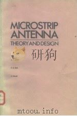 microstrlp antenna THE Ory and des IGN PDF电子版封面 0906048575 J.R.JAMES