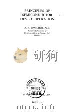 Principles of semi-conductor device operation PDF电子版封面 Jonscher A.K.