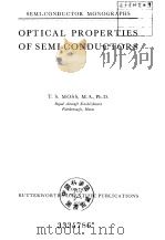 Optical properties of semiconductors PDF电子版封面