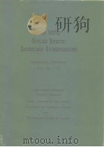 The 1970 Solid State Sensors Symposium PDF电子版封面