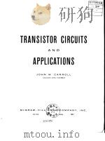 Transistor Circuits and Applications     PDF电子版封面     