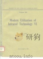 Modern Utilization of Infrared Technology Ⅵ.1980 PDF电子版封面 0892522828