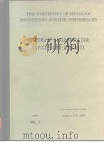 THE UNIVERSITY OF MICHIGAN ENGINEERING SUMMER CONFERENCES MICROWAVE SEMICAODUCTOR DEVICES AND CIRCUI PDF电子版封面