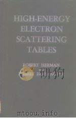 High-energy electron scatter tering tables PDF电子版封面 Herman R.C