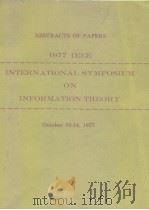 1977 IEEE international symposium on information theory.1977. PDF电子版封面