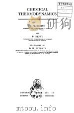 Chemical Thermodynamics PDF电子版封面
