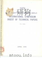 1978 SID international symposium 1978 PDF电子版封面