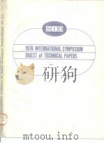 1976 SID international symposium digest of technical papers PDF电子版封面