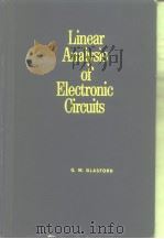 Linear analysis of electronicircuits PDF电子版封面