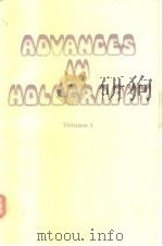 Advances in holography V.3. 1976 PDF电子版封面