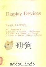 Display devices.1980. PDF电子版封面 3540098682