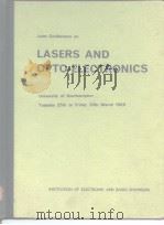 Proceedings of the Joint Conference on Lasers and Opto-Electronics 1969 .rev de.     PDF电子版封面     