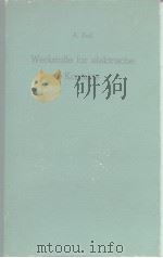 A.Keil Werkstoffe fur elektrische Kontakte PDF电子版封面