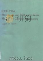 IEEE 1986 Microwave and Millimeter-Wave Monolithic Circuits Symposium（ PDF版）