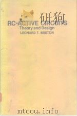 RC-acircuits theory and design 1980 PDF电子版封面 0137534671