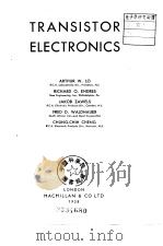 TRANSISTOR ELECTRONICS     PDF电子版封面     