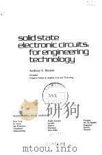 Solid state electronic circuits:for engineering technology 1973 PDF电子版封面 0070398712