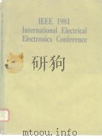 IEEE 1981 International Electrical Electronics Conference PDF电子版封面