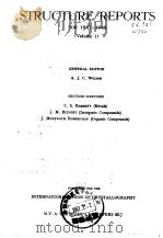 Structure reports for 1947-1948 Vol.11 PDF电子版封面