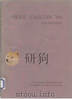 IEEE EASCON ‘84 PROCEEDINGS PDF电子版封面