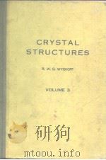 CRYSTAL STRUCTURES Vol.III PDF电子版封面