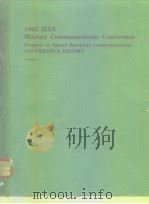 1982 IEEE Military Communications Conference Progress in Spread Spectrum Communications Conference R     PDF电子版封面     