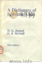 A DICTIONARY OF SCIENTIFIC UNITS Third Edition PDF电子版封面