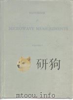 Handbook Microwave Measurements VOL.1 PDF电子版封面