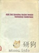 ALAA 2nd Sounding Rocket Vehicle Technology Conference PDF电子版封面