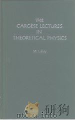1962 CARGESE LECTURES IN THEORETICAL PHYSICS PDF电子版封面