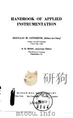 HANDBOOK OF APPLIED INSTRUMENTATION PDF电子版封面
