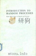 INTRODUCTION TO RANDOM PROCESSES     PDF电子版封面  0070228558   