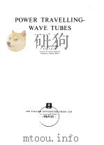 POWER TRAVELLINGWAVE TUBES PDF电子版封面 019851283X