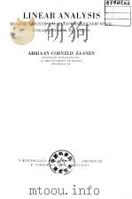 LINEAR ANALYSIS PDF电子版封面