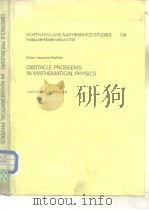 Obstacle problems in mathematicalphysics.1987（ PDF版）
