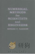 Numerical methods for Sctentists and Engineers PDF电子版封面