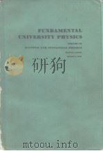 FUNDAMENTAL UNIVERSITY PHYSICS VOLUME III QUANTUM AND STATISTICAL PHYSICS PDF电子版封面