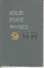 SOLID STATE PHYSICS VOLUME 17 PDF电子版封面