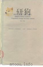 DYNAMIC SYSTEM IDENTIFICATION Experiment Design and Data Analysis     PDF电子版封面     