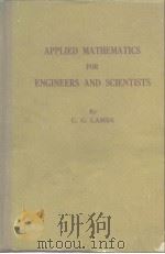 APPLIED MATHEMATICS FOR ENGINEERS AND SCIENTISTS     PDF电子版封面     