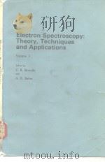 Electron spectroscopy theory techniques and application v.3 1979 PDF电子版封面