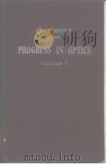 PROGRESS IN OPTICS VOL.1 PDF电子版封面