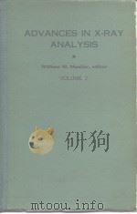 ADVANCES IN X-RAY ANALYSIS PDF电子版封面