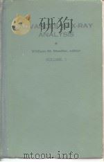 ADVANCES IN X-RAY ANALYSIS VOLUME 1（ PDF版）