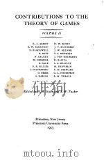 CONTRIBUTIONS TO THE THEORY OF GAMES VOL.2 PDF电子版封面