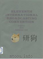 11th international broadcasting conyention 1986 PDF电子版封面