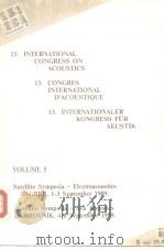 13.INTERNATIONAL CONGRESS ONACOUSTICS13.CONGRES INTERNATIONALD'ACOUSTIQUE 13.INTERNATIONALERKON PDF电子版封面